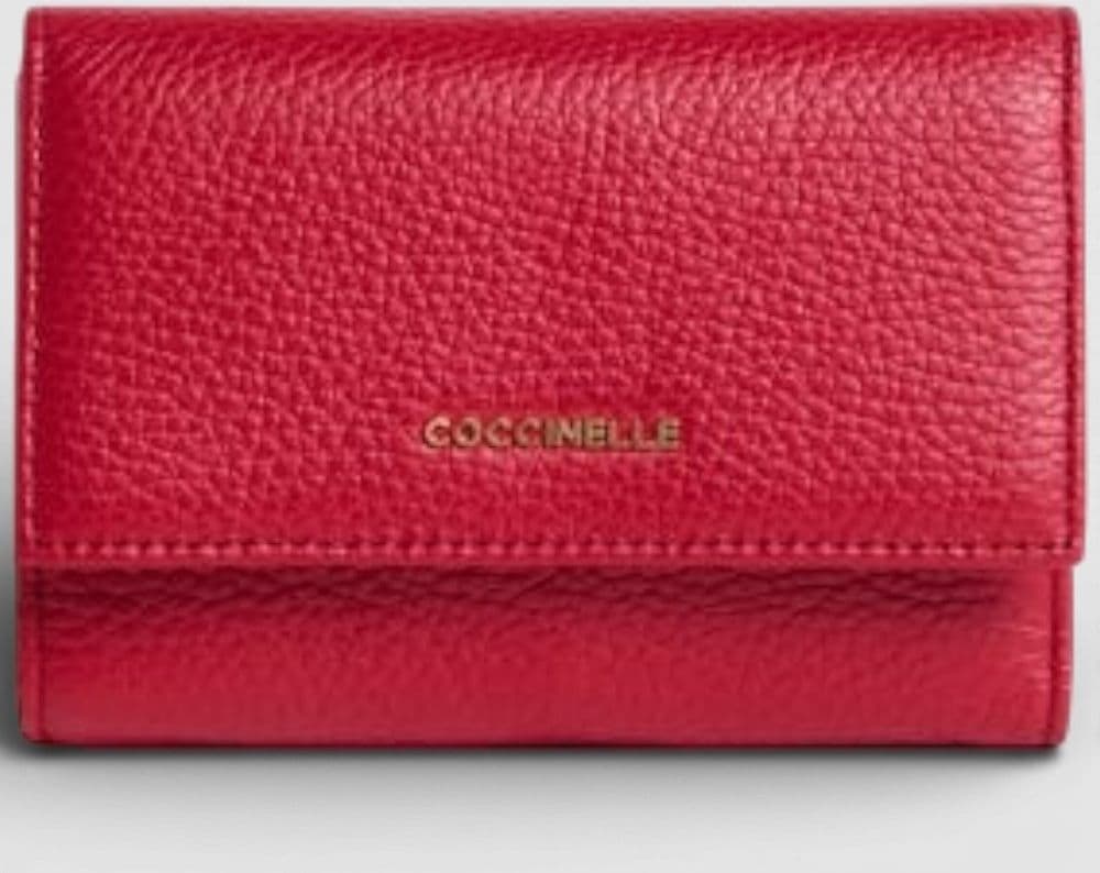 COCCINELLE Coccinelle Portafoglio Metallic Soft Donna Scarlatto in Pelle - 2