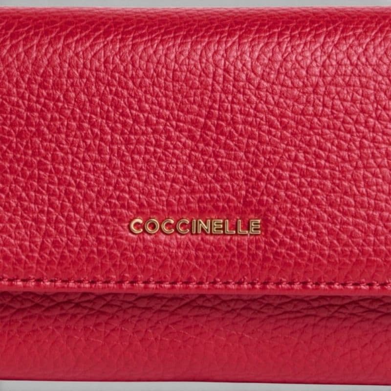 COCCINELLE Coccinelle Portafoglio Metallic Soft Donna Scarlatto in Pelle - 3