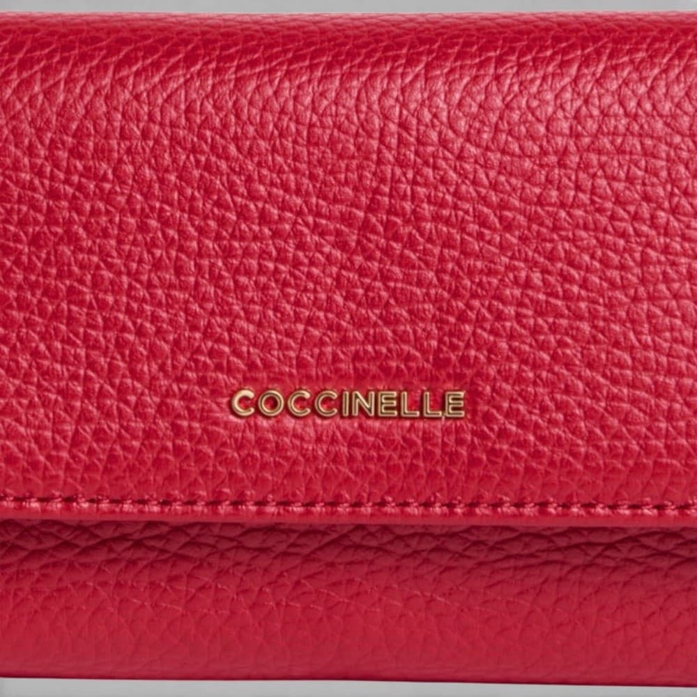 COCCINELLE Coccinelle Portafoglio Metallic Soft Donna Scarlatto in Pelle - 4