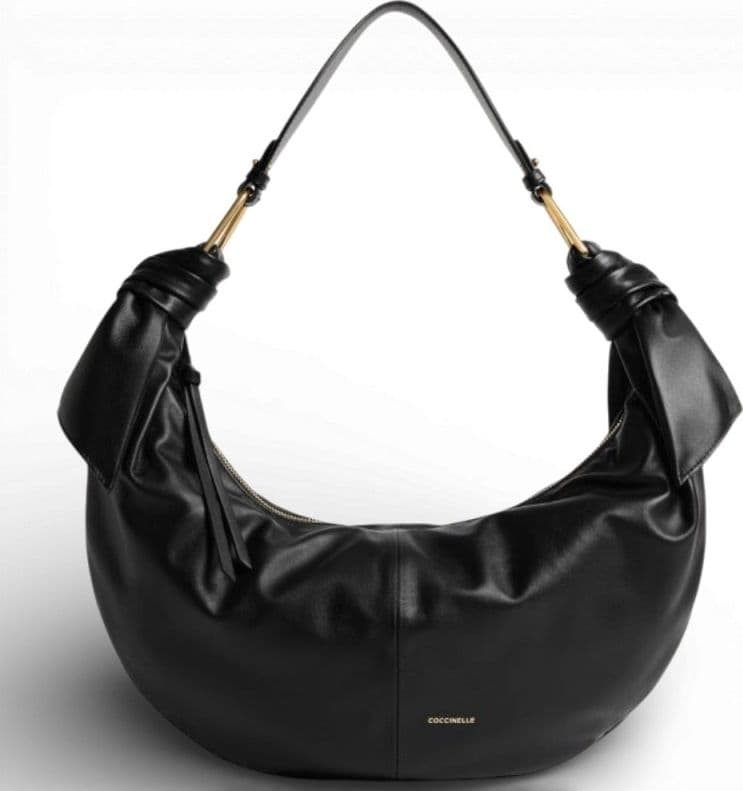 COCCINELLE Coccinelle Borsa a spalla Furoshiki Puffy Donna Nero in Pelle – BLACK