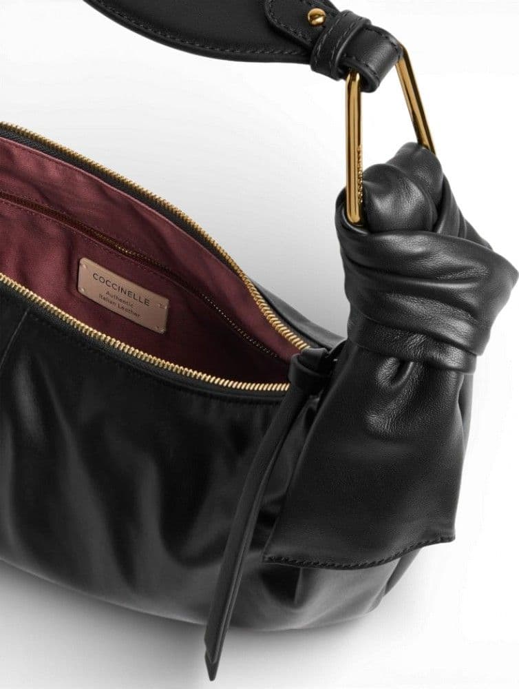 COCCINELLE Coccinelle Borsa a spalla Furoshiki Puffy Donna Nero in Pelle - 4
