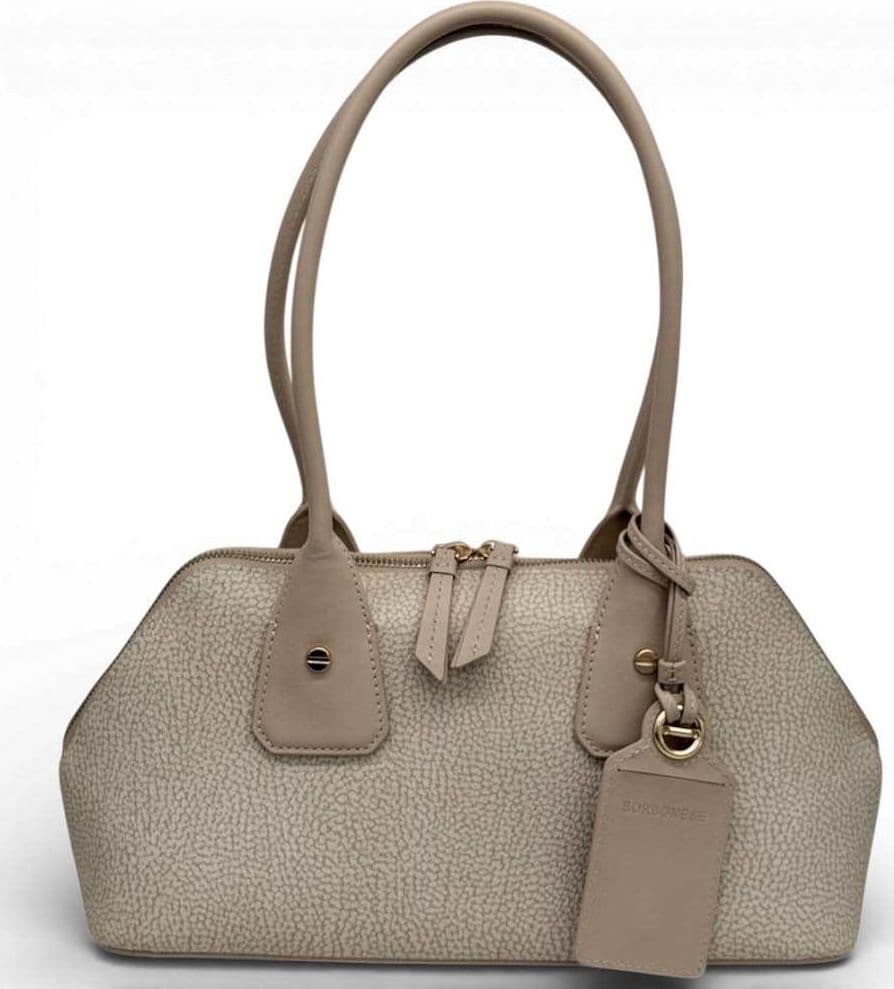 Borbonese Borsa Bauletto S. BORBONESE Sabbia - 91010248-0193-C75 - 2