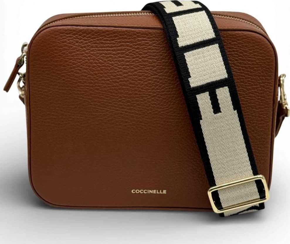 COCCINELLE Coccinelle Tracolla Tebe Donna Cognac in Pelle - 2