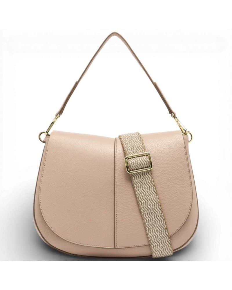 GIANNI CHIARINI Gianni Chiarini Borsa Helena Round Donna Pink Salt in Pelle - 9