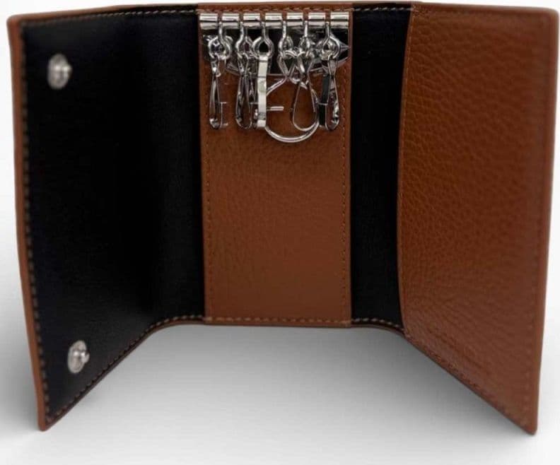 COCCINELLE Coccinelle Portachiavi Stg Soft Donna Cognac in Pelle - 7