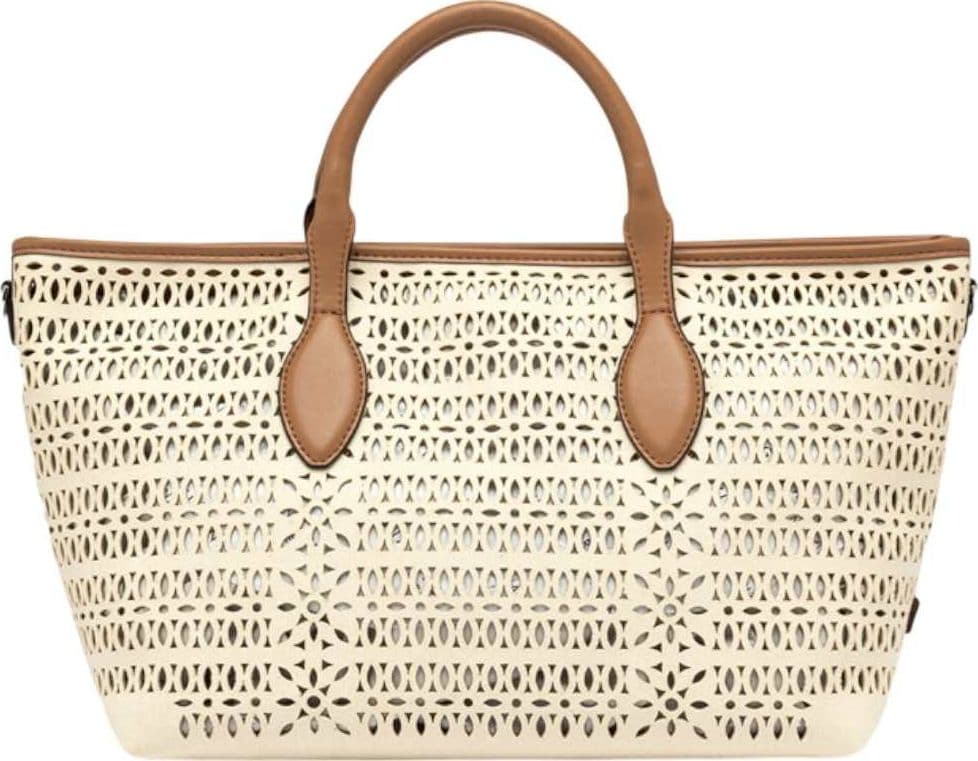 GIANNI CHIARINI Gianni Chiarini Borsa Mashup Donna Panna/Corda/Clay in Tessuto e Pelle - 2