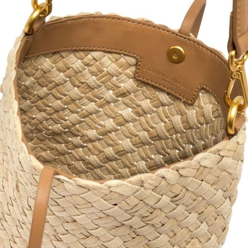 GIANNI CHIARINI Gianni Chiarini Borsa Mercy Donna Naturale in Paglia e Pelle - 7