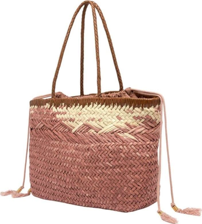 GIANNI CHIARINI Gianni Chiarini Borsa Paloma Donna Blush in Paglia e Pelle - 3