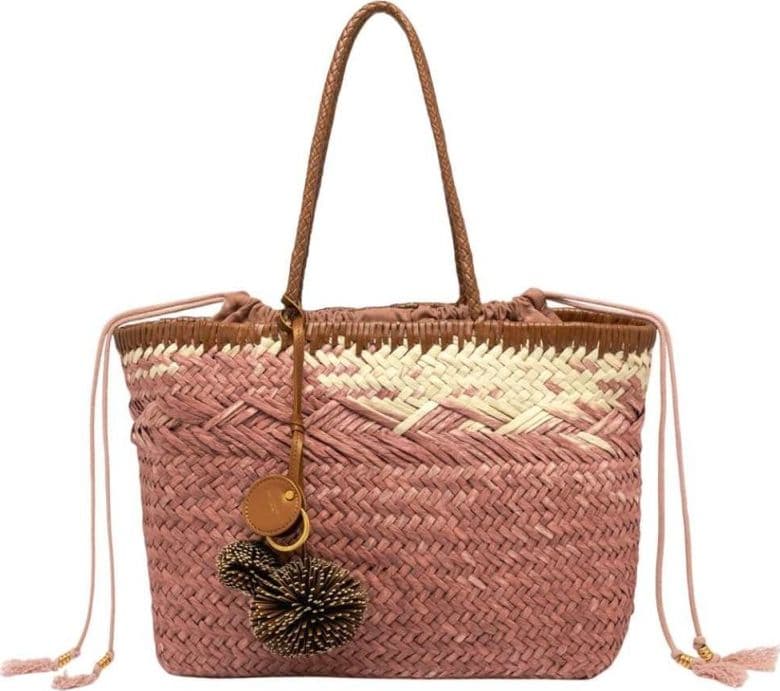GIANNI CHIARINI Gianni Chiarini Borsa Paloma Donna Blush in Paglia e Pelle - 5