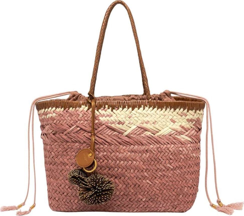 GIANNI CHIARINI Gianni Chiarini Borsa Paloma Donna Blush in Paglia e Pelle - 6
