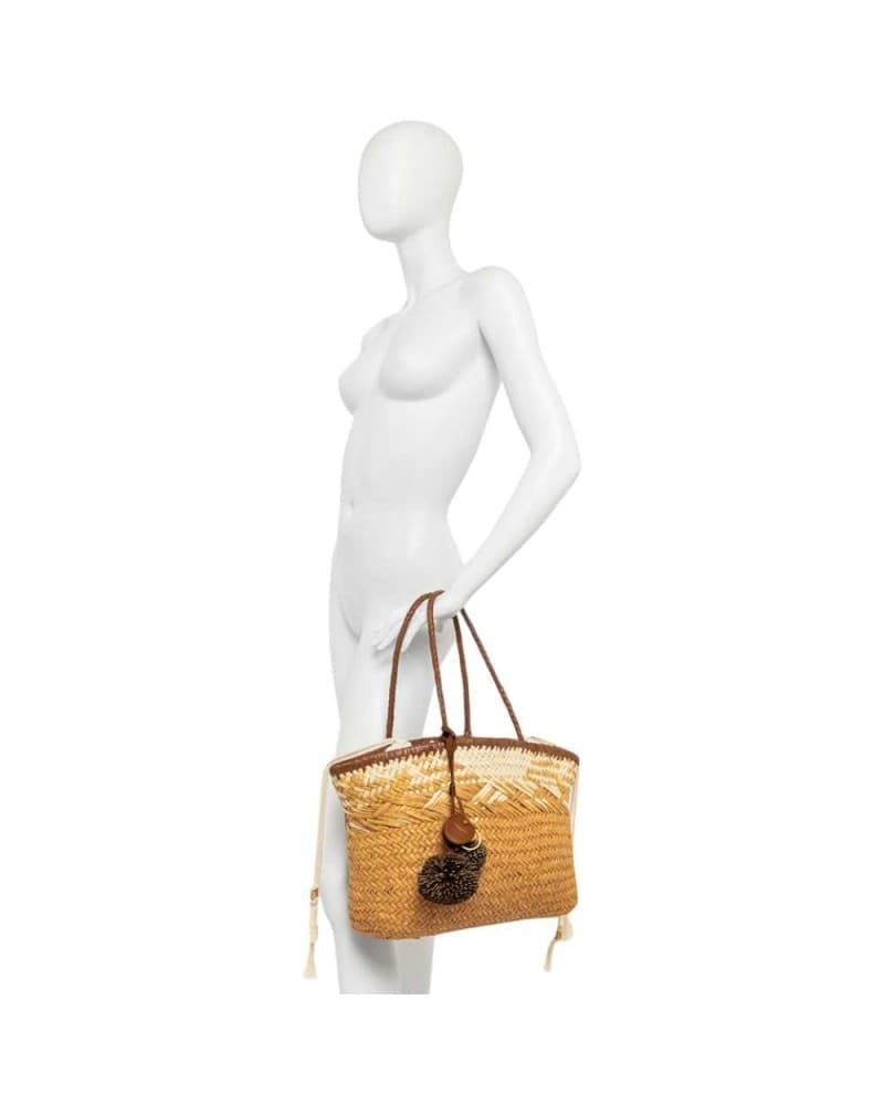 GIANNI CHIARINI Gianni Chiarini Borsa Paloma Donna Blush in Paglia e Pelle - 7