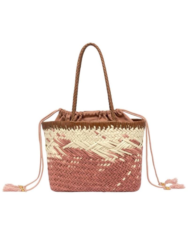 GIANNI CHIARINI Gianni Chiarini Borsa Paloma Donna Blush in Paglia e Pelle - 9