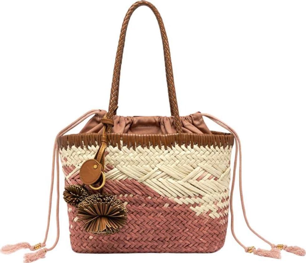 GIANNI CHIARINI Gianni Chiarini Borsa Paloma Donna Blush in Paglia e Pelle - 4
