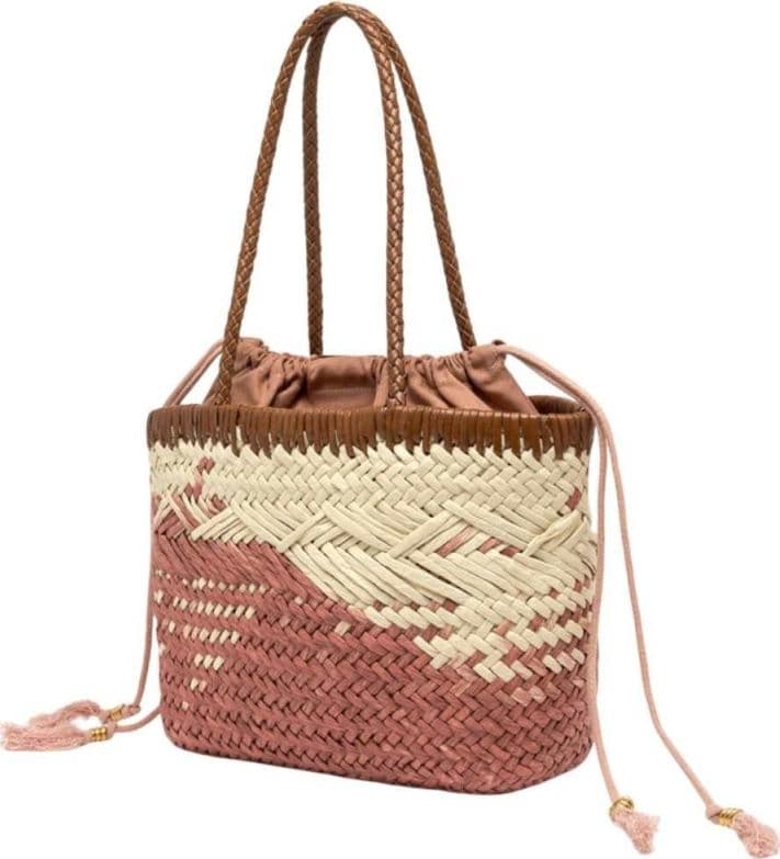 GIANNI CHIARINI Gianni Chiarini Borsa Paloma Donna Blush in Paglia e Pelle - 5