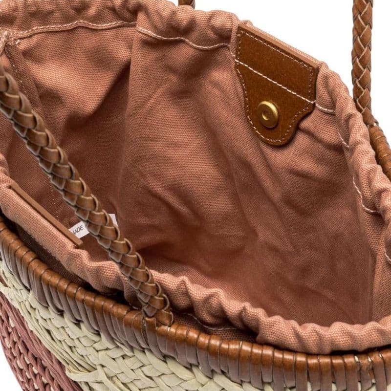 GIANNI CHIARINI Gianni Chiarini Borsa Paloma Donna Blush in Paglia e Pelle - 7