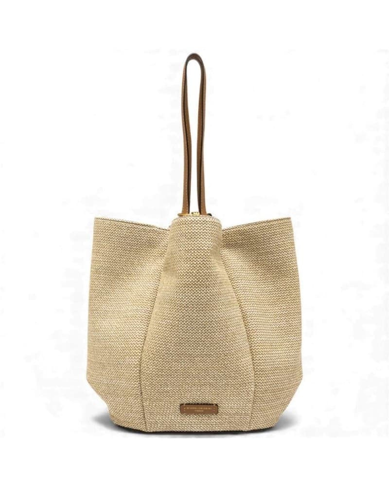 GIANNI CHIARINI Gianni Chiarini Borsa Lily Donna Naturale-Cuoio in Tessuto e Pelle - 3
