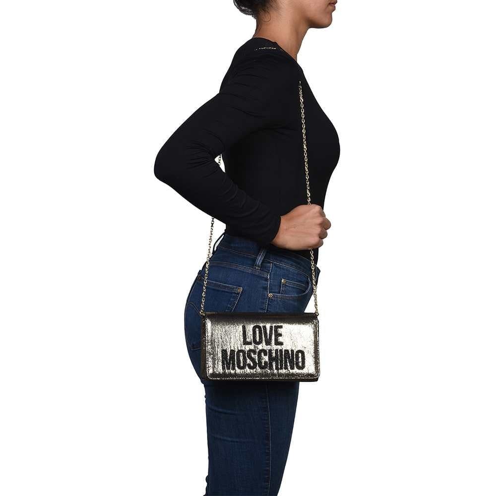 Love Moschino  Shopping Bag Soft Donna Oro in Tessuto - 8