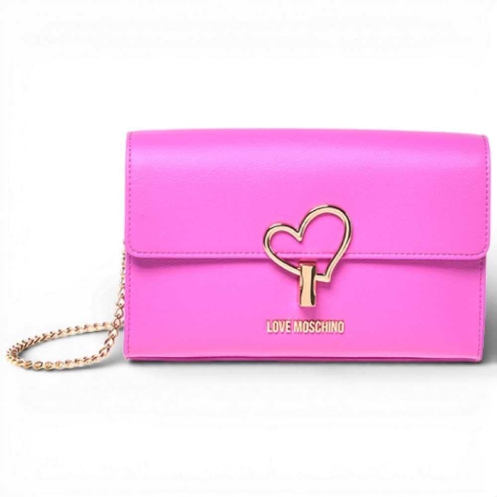 Love Moschino  Borsetta Donna Rosa in Ecopelle Trapuntata con Logo Dorato - 2