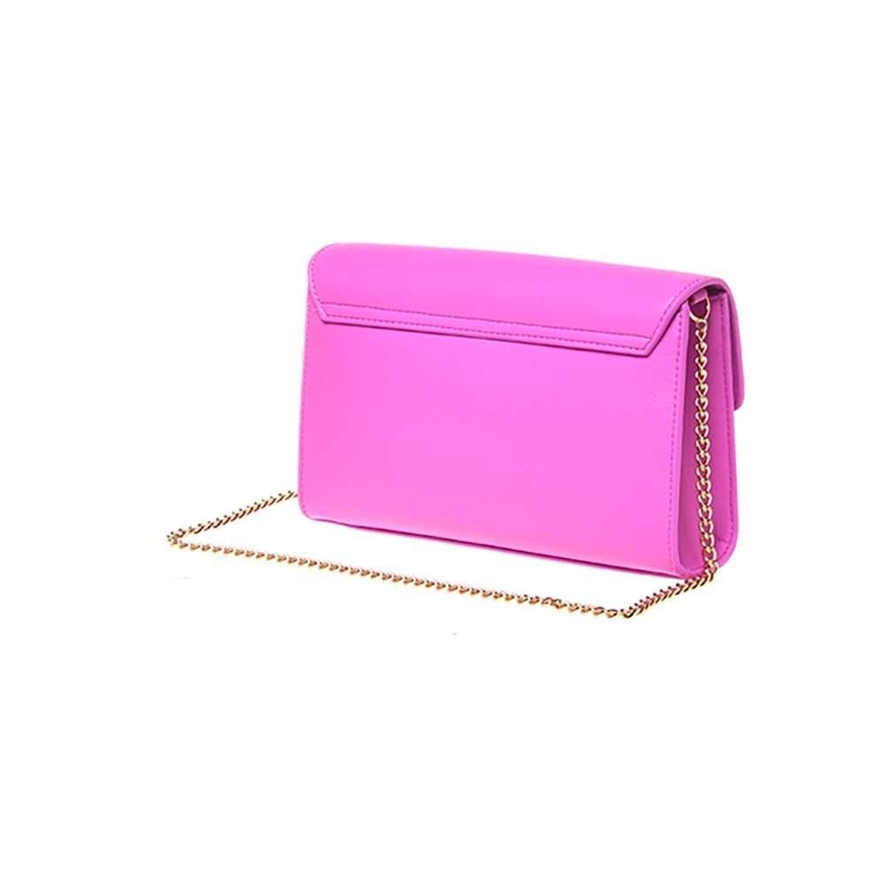 Love Moschino  Borsetta Donna Rosa in Ecopelle Trapuntata con Logo Dorato - 4