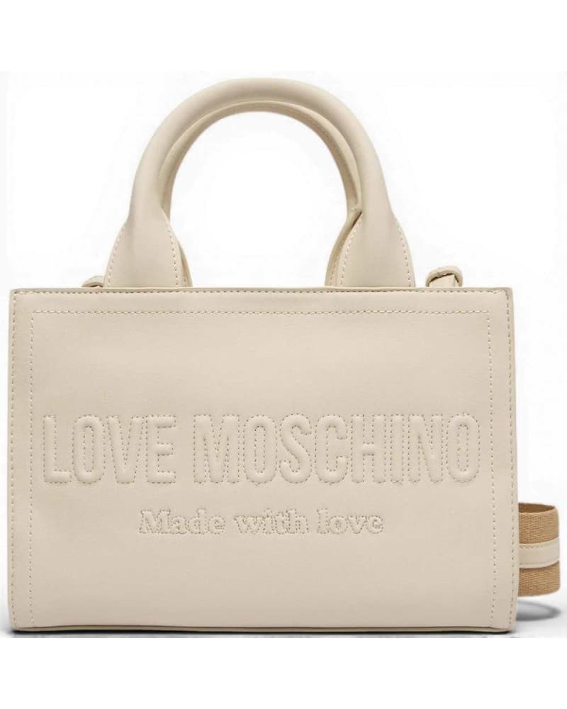 Love Moschino  Borsa Grs Donna Avorio in Sintetico - 9