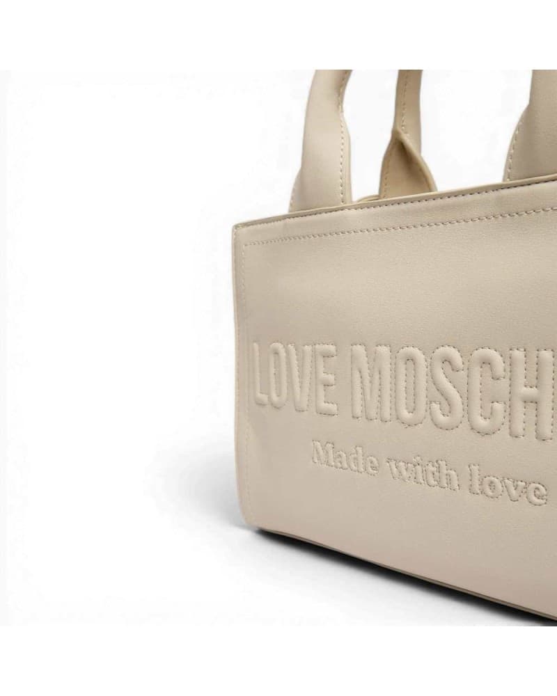 Love Moschino  Borsa Grs Donna Avorio in Sintetico - 3