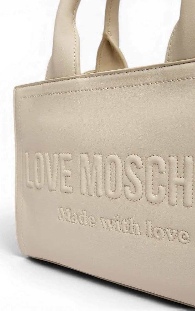 Love Moschino  Borsa Grs Donna Avorio in Sintetico - 4