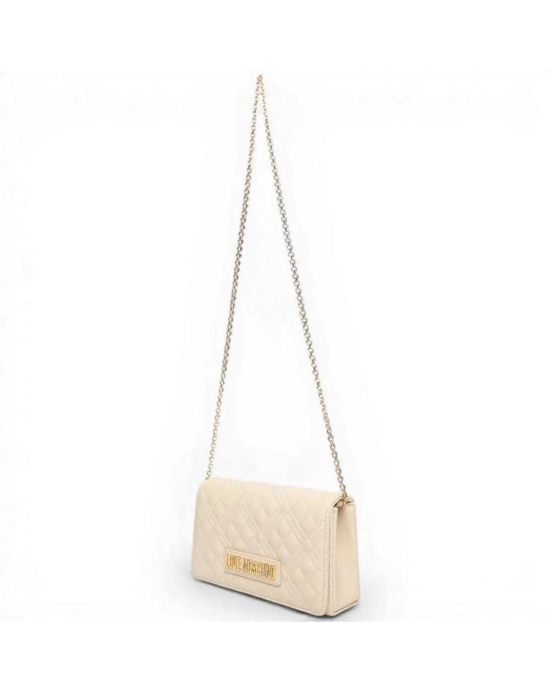 Love Moschino  Borsa Quilted Donna Avorio in Sintetico - 7