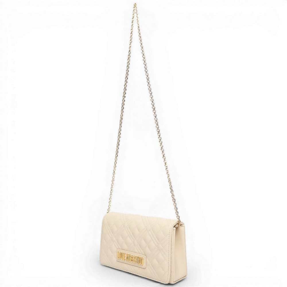 Love Moschino  Borsa Quilted Donna Avorio in Sintetico - 8