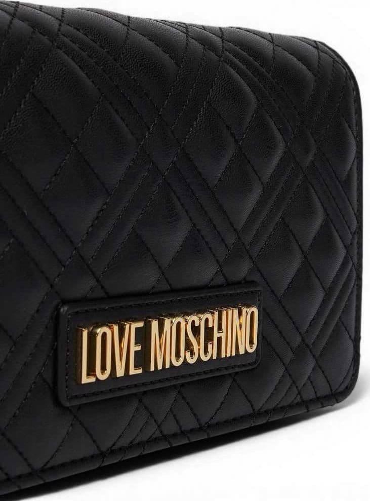 Love Moschino  Borsa Quilted Donna Nero in Sintetico - 4