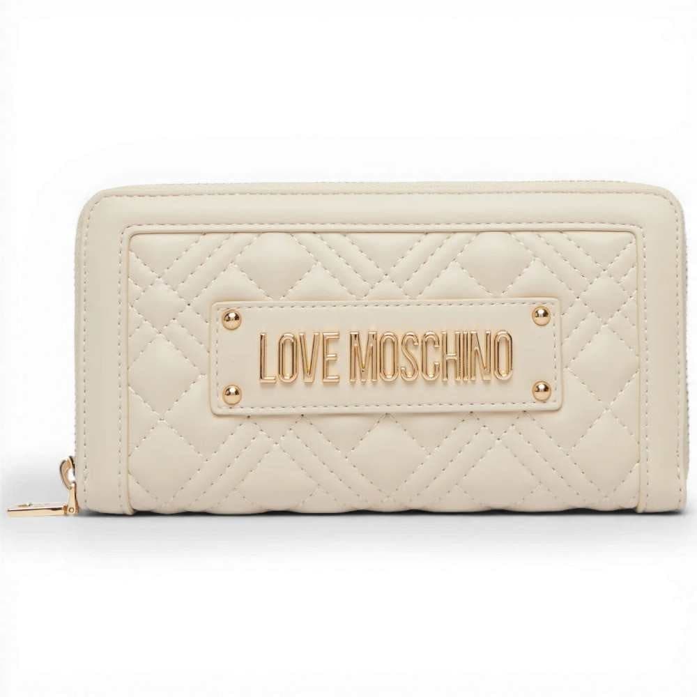 Love Moschino  Portafoglio Quilted Donna Avorio in Sintetico - 2