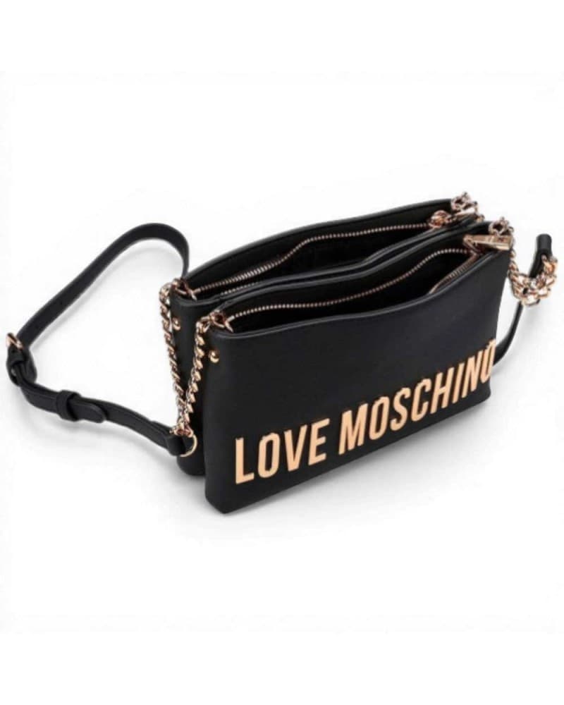 Love Moschino  Shopping Bag Grs Donna Nero in Sintetico - 3
