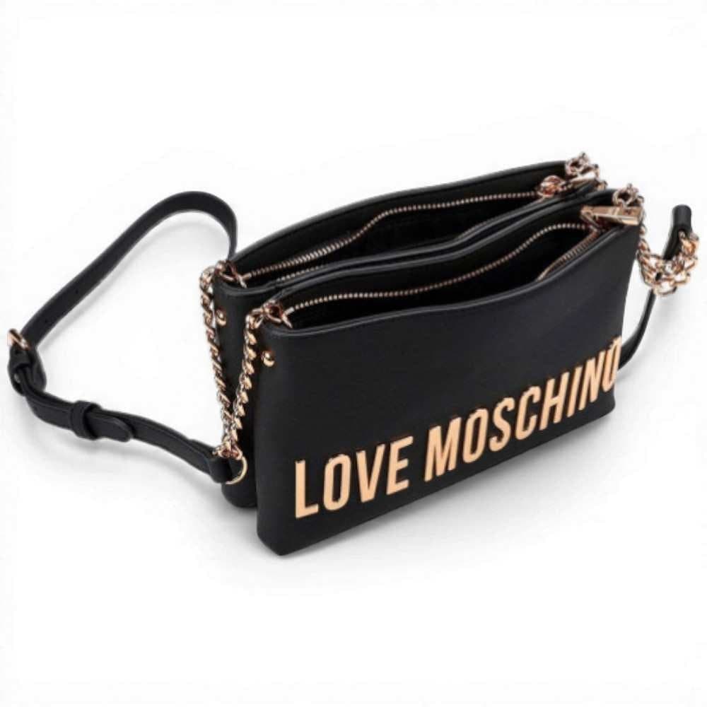 Love Moschino  Shopping Bag Grs Donna Nero in Sintetico - 4