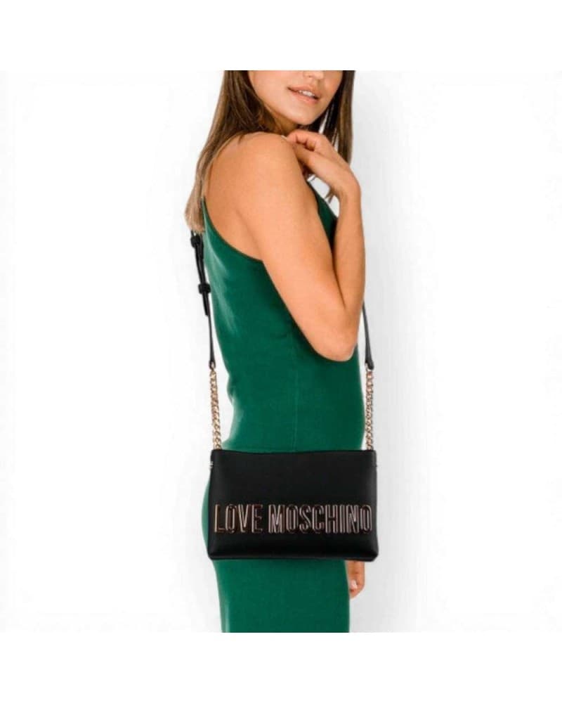 Love Moschino  Shopping Bag Grs Donna Nero in Sintetico - 7