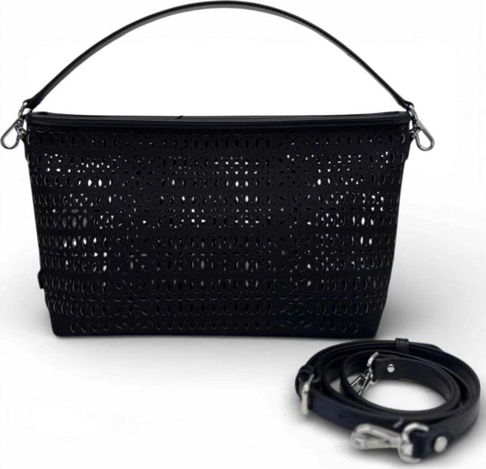 GIANNI CHIARINI Gianni Chiarini Borsa Mashup Donna Nero in Tessuto e Pelle - 2