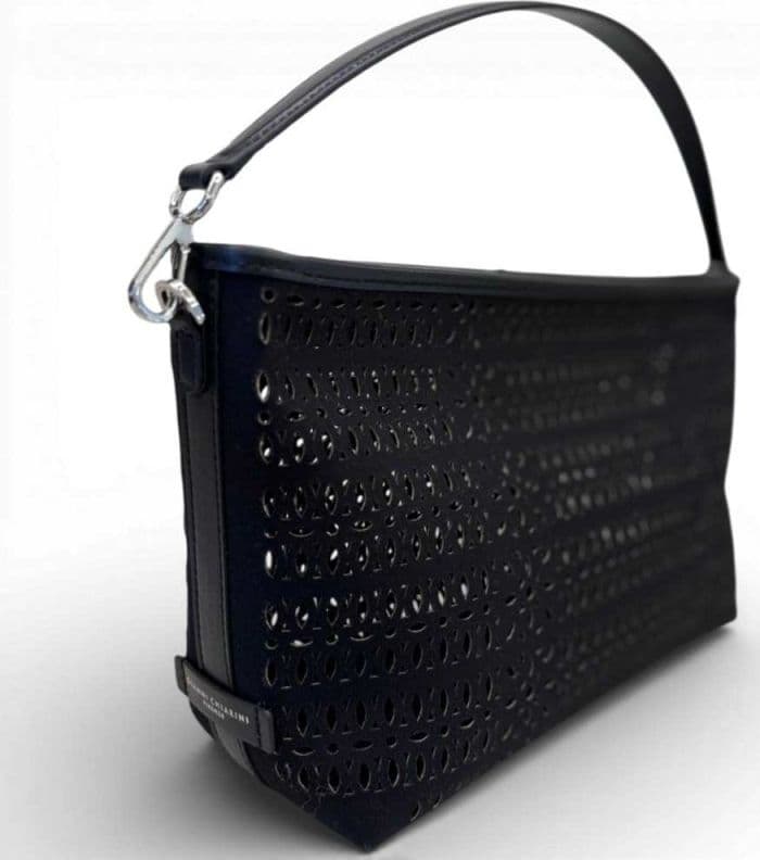 GIANNI CHIARINI Gianni Chiarini Borsa Mashup Donna Nero in Tessuto e Pelle - 3