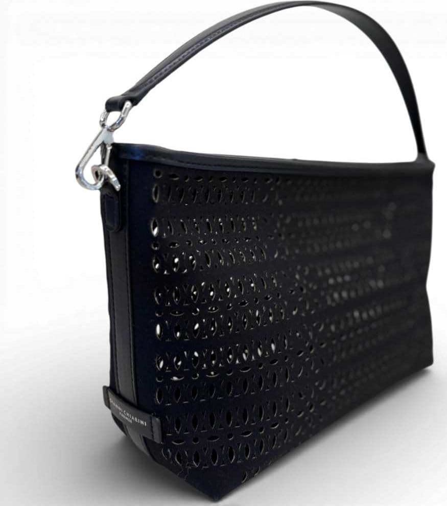 GIANNI CHIARINI Gianni Chiarini Borsa Mashup Donna Nero in Tessuto e Pelle - 4