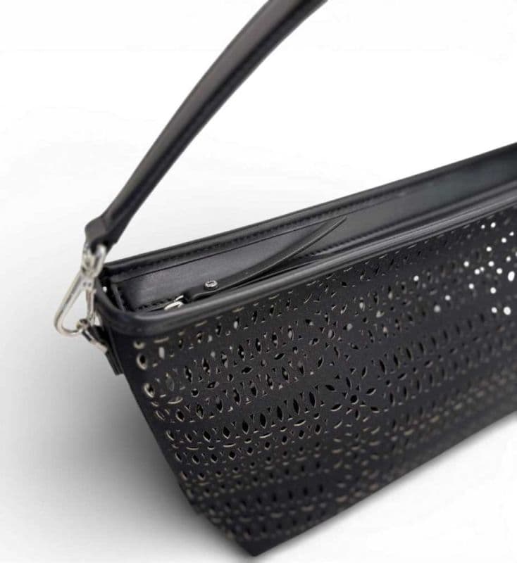 GIANNI CHIARINI Gianni Chiarini Borsa Mashup Donna Nero in Tessuto e Pelle - 5