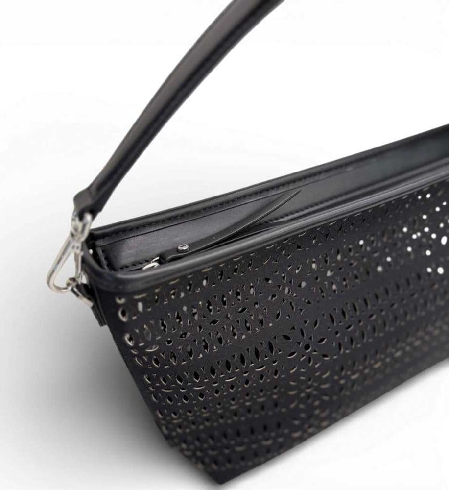 GIANNI CHIARINI Gianni Chiarini Borsa Mashup Donna Nero in Tessuto e Pelle - 6