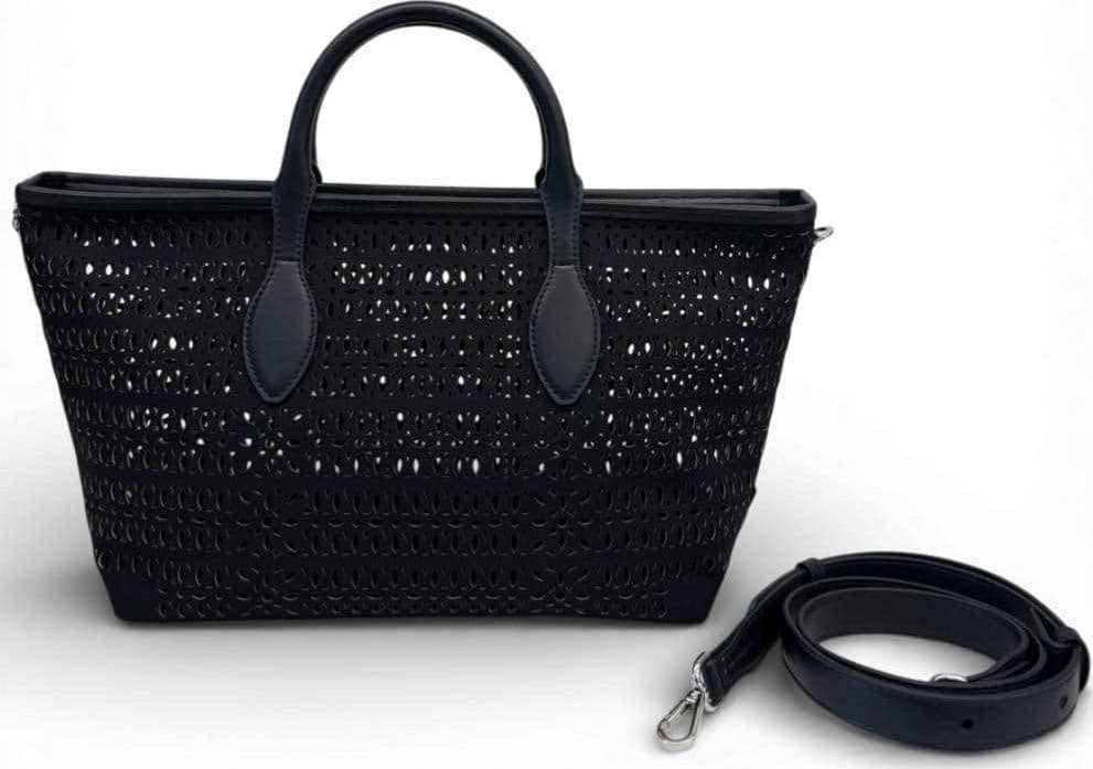 GIANNI CHIARINI Gianni Chiarini Borsa Mashup Donna Nero in Tessuto e Pelle - 2
