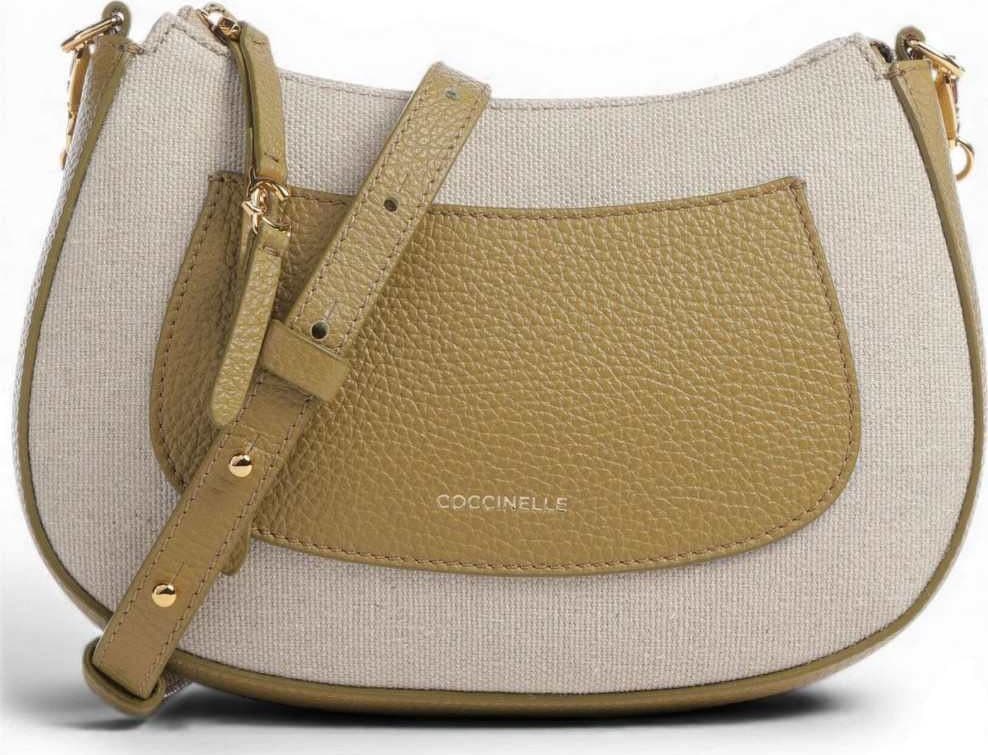 COCCINELLE Coccinelle Mini Bag C-Easy Canvas Donna Naturale in Canvas e Pelle - 2