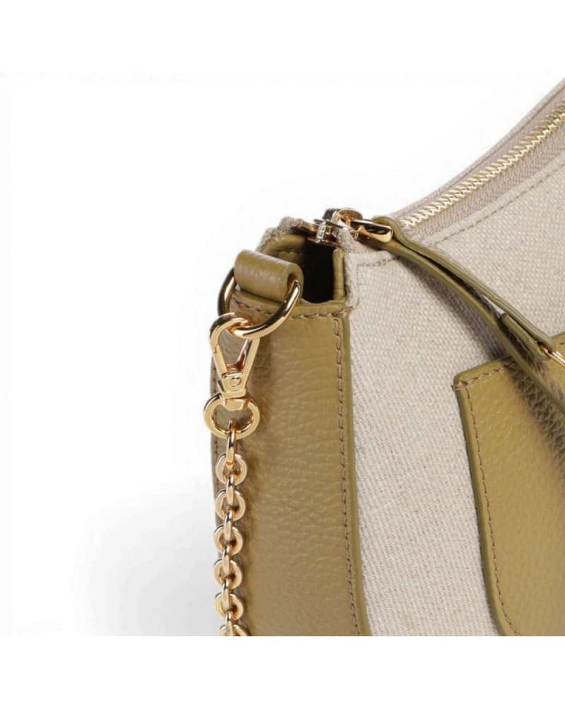 COCCINELLE Coccinelle Mini Bag C-Easy Canvas Donna Naturale in Canvas e Pelle - 5