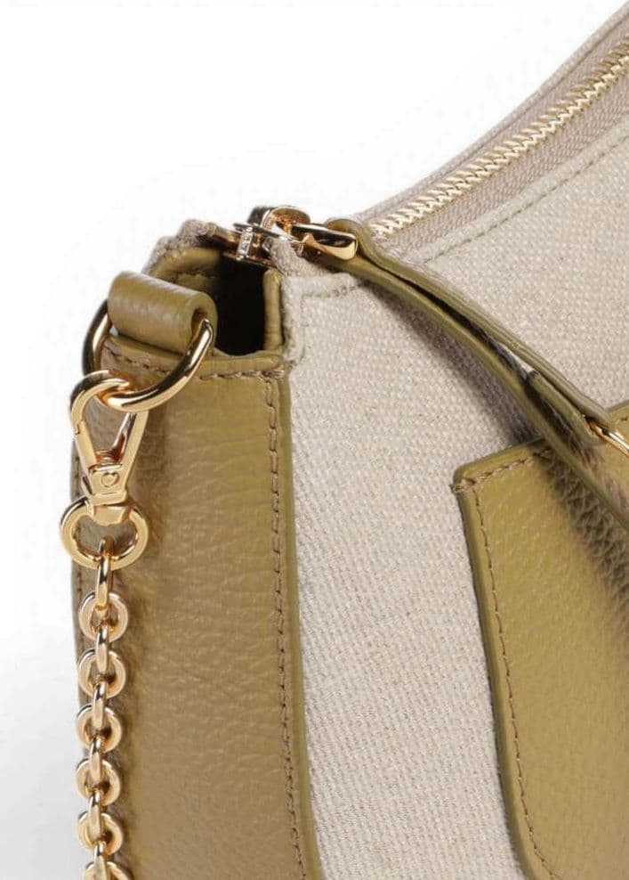 COCCINELLE Coccinelle Mini Bag C-Easy Canvas Donna Naturale in Canvas e Pelle - 6