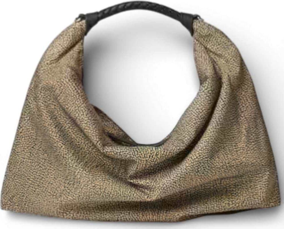 Borbonese Borsa Hobo M. BORBONESE OP Naturale/Nero - 91010206-0195-X11 - 2