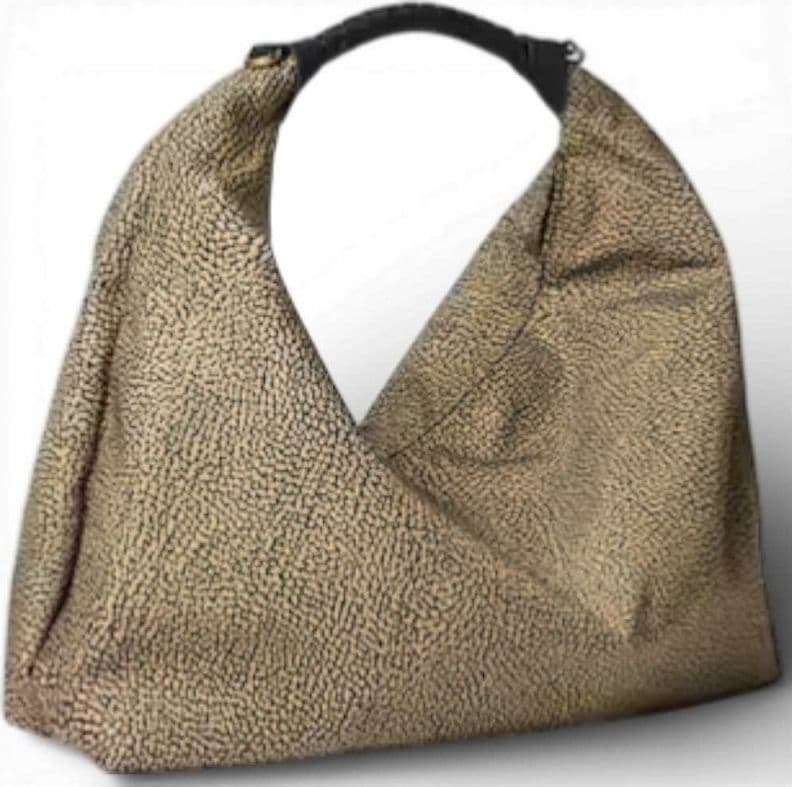 Borbonese Borsa Hobo M. BORBONESE OP Naturale/Nero - 91010206-0195-X11 - 5