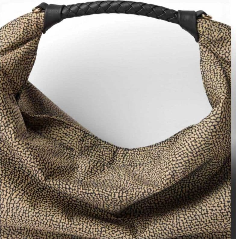 Borbonese Borsa Hobo M. BORBONESE OP Naturale/Nero - 91010206-0195-X11 - 7