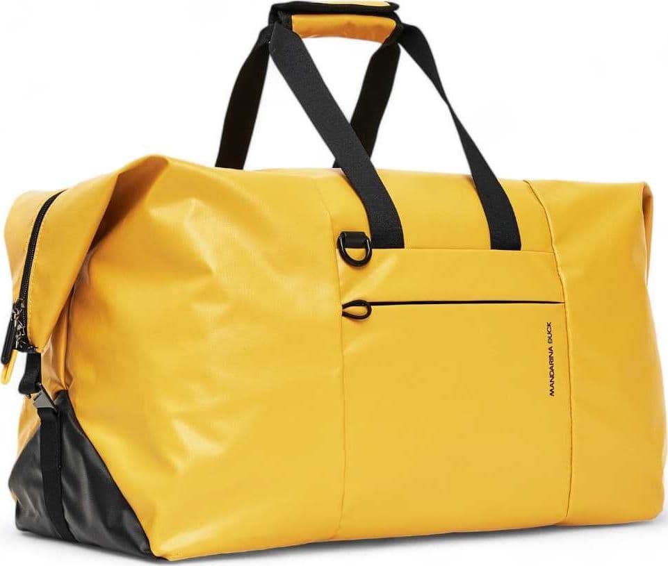 MANDARINA DUCK Borsone Mandarina Duck ECO COATED DUFFLE / DUCK YELLOW Giallo - P10OSB0205J - 4