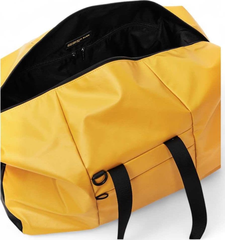 MANDARINA DUCK Borsone Mandarina Duck ECO COATED DUFFLE / DUCK YELLOW Giallo - P10OSB0205J - 8