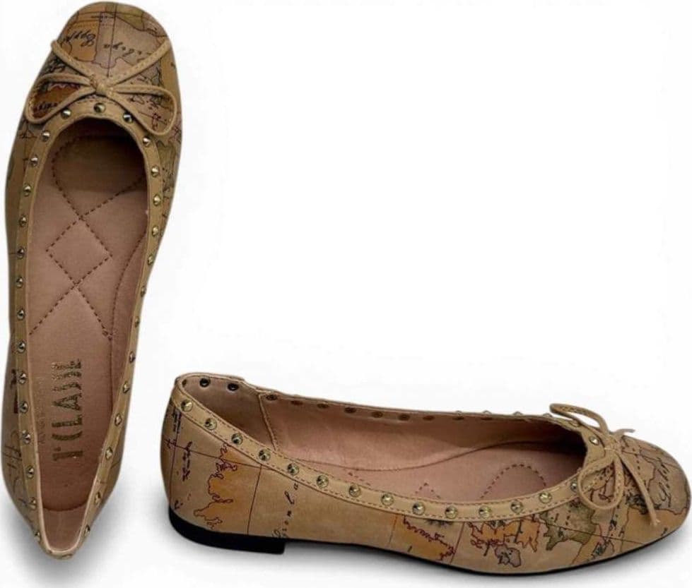 ALVIERO MARTINI 1 CLASSE Alviero Martini 1 Classe Ballerine Geo Classic Donna Naturale Taglia 35 - 4