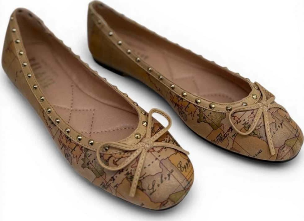 ALVIERO MARTINI 1 CLASSE Alviero Martini 1 Classe Ballerine Geo Classic Donna Naturale Taglia 38 - 2