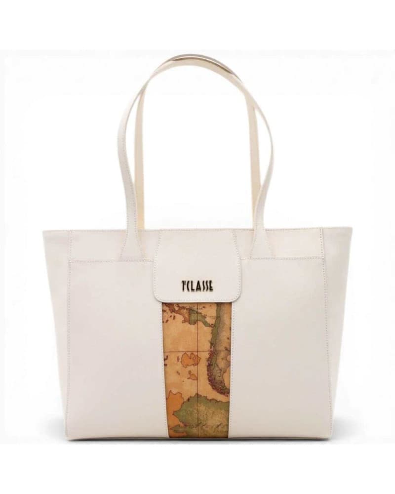 ALVIERO MARTINI 1 CLASSE Alviero Martini 1 Classe Borsa shopping Bloom City Donna Avorio in Pelle - 9